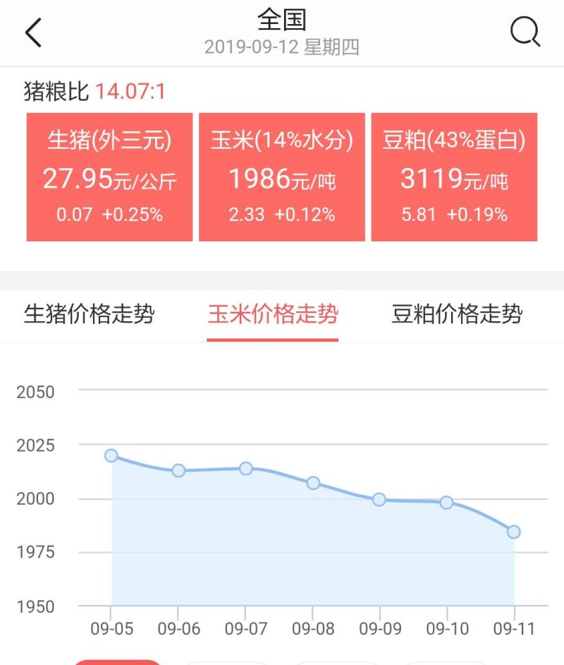 最新徐州玉米市场价格动态